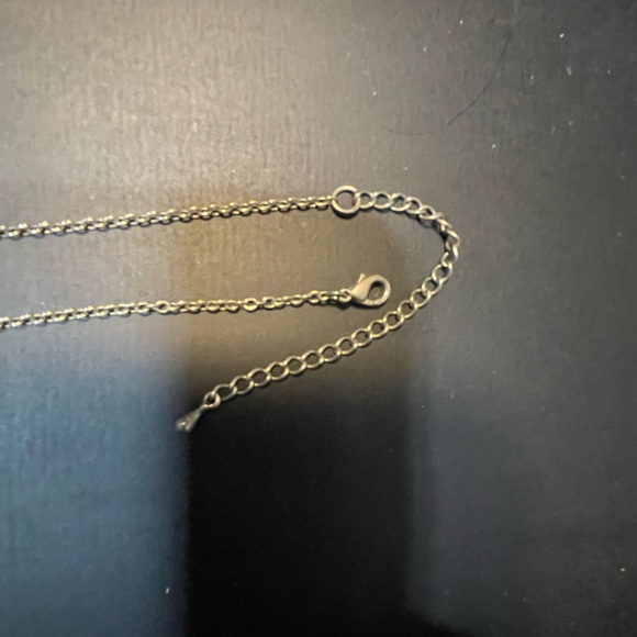 Vintage Prong Set Rhinestone Open Back Waterfall Rain Drop Necklace 15-18” - Picture 7 of 10